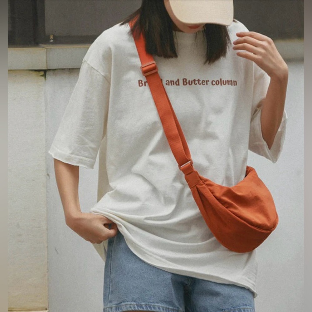 Chest Bag Nylon Casual Crossbody Bag for Women and Men Travel Shopping Bag